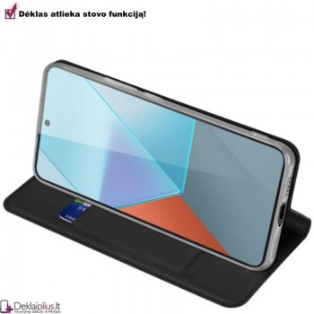 Dux Ducis Skin Pro dirbtinės odos dėklas - juodas (Xiaomi Redmi Note 13 5G) Dux Ducis Skin Pro dirbtinės odos dėklas - juodas (Xiaomi Redmi Note 13 5G)